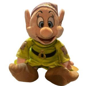 Vintage Disney Parks Dopey Dwarf Plush Snow White & The Seven Dwarfs 12 Inch NWT